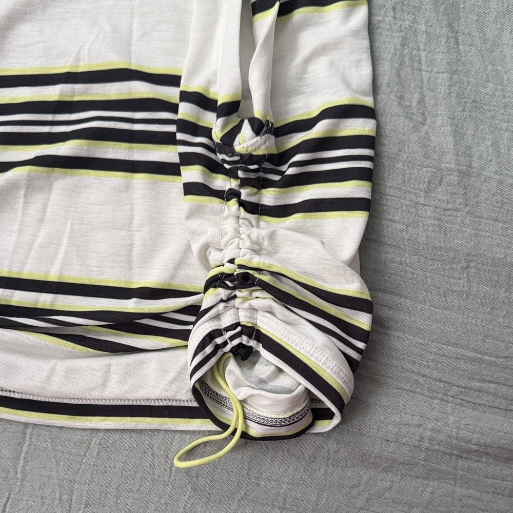 FP Movement by Free People Black and White Striped Muscle Tee - Picture 3 of 4